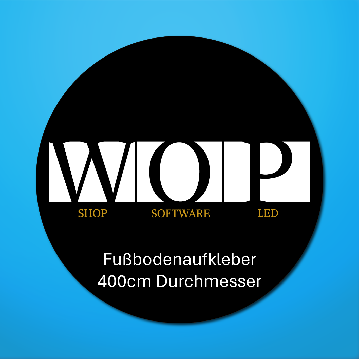 Fußbodenaufkleber ⌀ 400cm (indoor) Mittelkreis