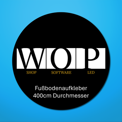 Fußbodenaufkleber ⌀ 400cm (indoor) Mittelkreis
